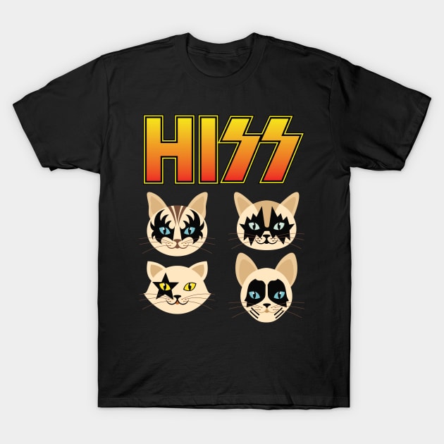 'Hiss Funny Cat Band' Cute Cats Adorable T-Shirt by ourwackyhome